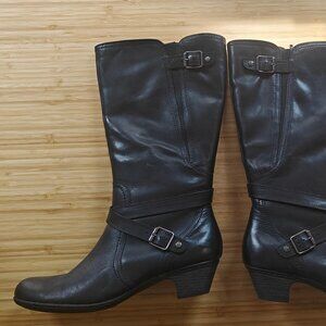 ROCKPORT Size US42 leather black boots